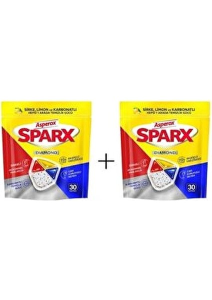 Sparks Diamond 30 Lu Bulaşık Kapsülü 2 Paket