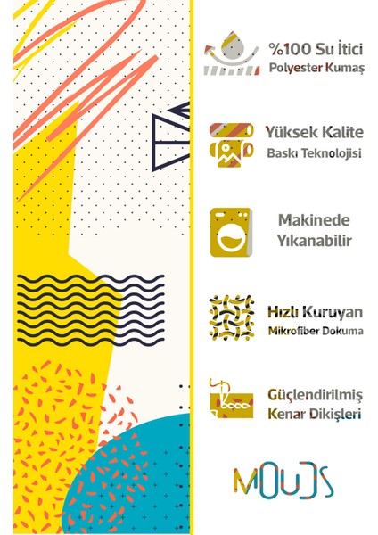 Banyo Perdesi, Canlı Şekiller Desenli Duş Perdesi, Küvet Perdesi, Halka Hediyeli 175X200CM Bp-61 fiyatları