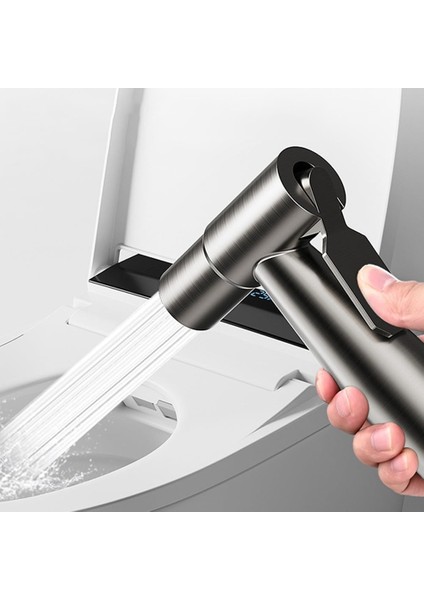 2 Metre Paslanmaz Çelik Banyo Bide Basınçlı Püskürtücü Taharet Musluğu Klozet Hortumu Antrasit - HL0036 modelleri