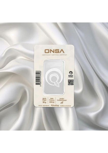 50 gr Onsa Gümüş Külçe fiyatları