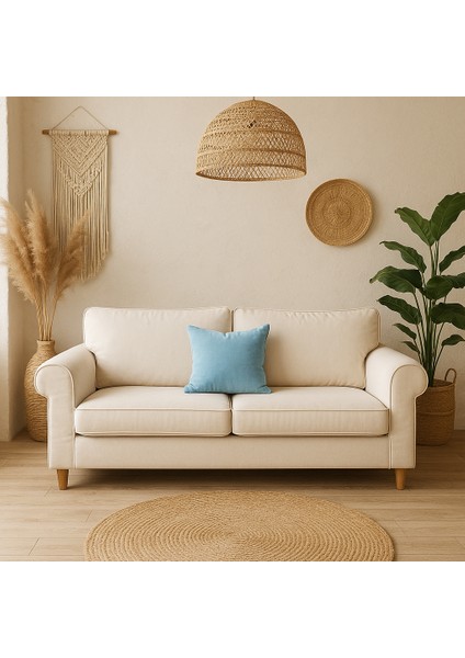 Bohem Tarzı Dekoratif Kırlent Kılıfı (Mavi) fiyatları