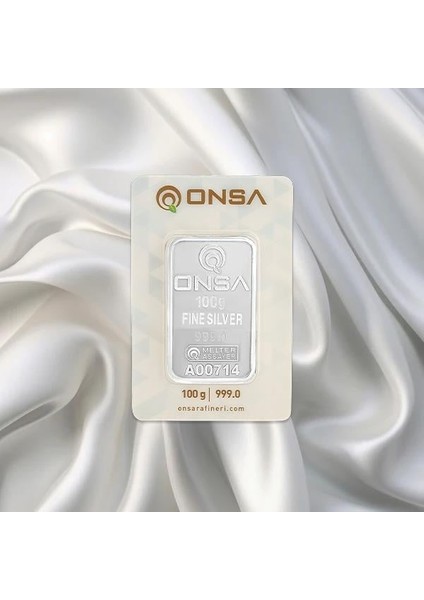 100 gr Onsa Gümüş Külçe