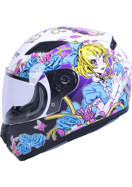Sw 815K Gloss Gırl Full Face Çocuk Kaskı - Standart - Xl - ST00444-STANDART-XL