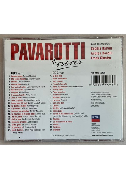 Pavarotti Forever CD (Orijnal 2007 Dönem Baskı Cd) fiyatları