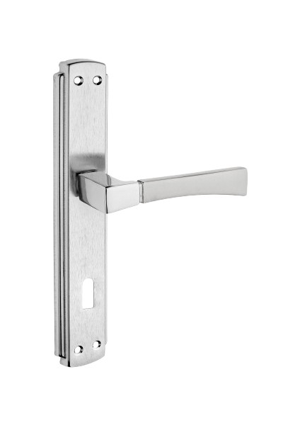 Viktorya Kol Aynalı Nikel Saten Oda Kapı Kolu