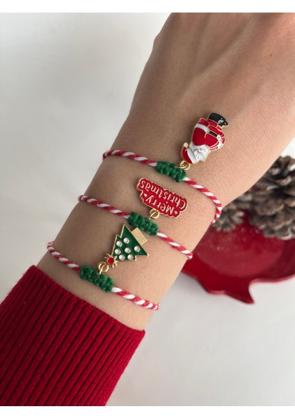 Yılbaşı Temalı El Yapımı Bileklik – Karışık Figür Gönderim modelleri