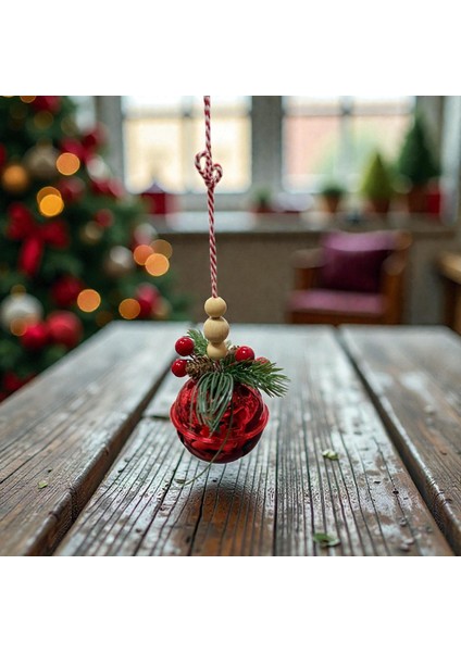 Yuvarlak Kırmızı Çan Yılbaşı Süsü modelleri