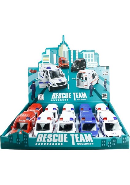 JW567-023 Sürtmeli 1:32 Ilk Yardım Aracı -Vrd