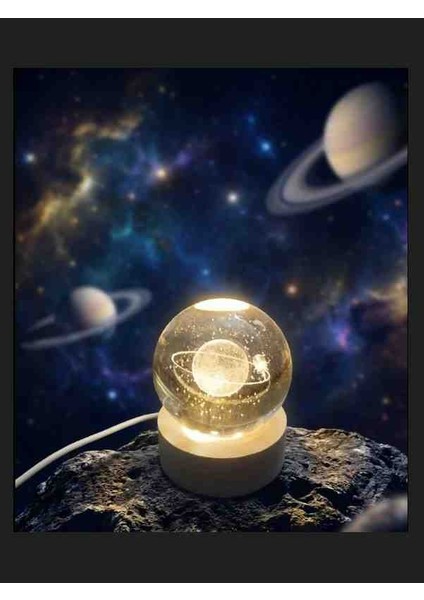 Satürn Tasarımlı Dekoratif Masa Lambası modelleri