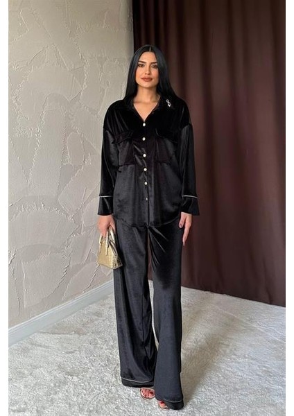 Kadife Biyeli Takım