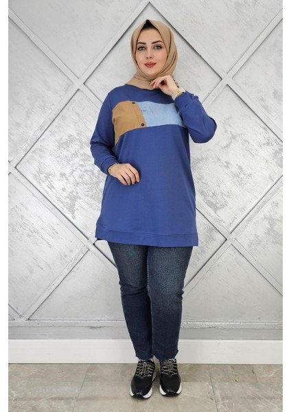 Kadın Kombnli Taş Detaylı Tesettür Tunik modelleri