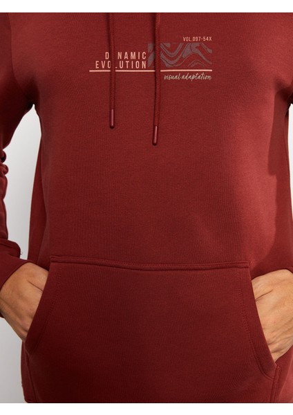 Yeni Sezon Keşiş Yaka Uzun Kollu Baskılı Erkek Kalın Sweatshirt fırsatları