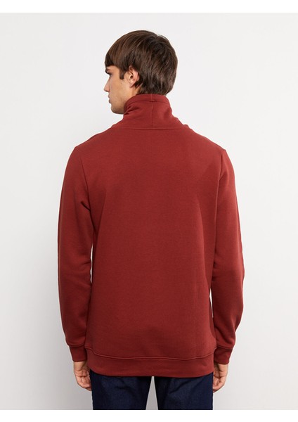 Yeni Sezon Keşiş Yaka Uzun Kollu Baskılı Erkek Kalın Sweatshirt indirimleri