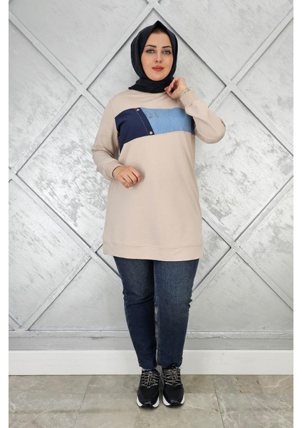 Kadın Kombnli Taş Detaylı Tesettür Tunik fiyatları
