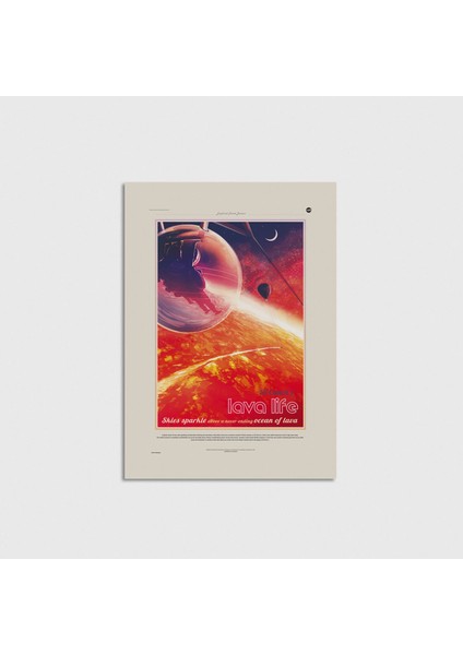 55 Cancri E Lava Life Nasa Çerçevesiz Poster Duvar Dekorasyonu