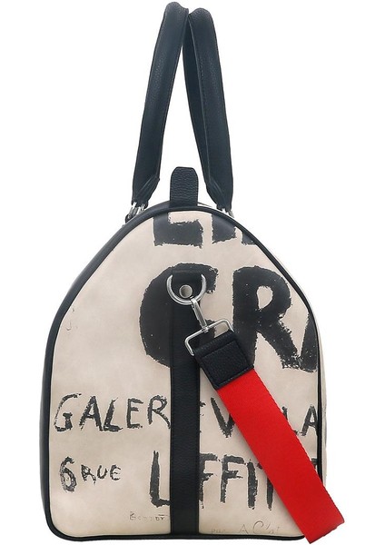 Kadın Vegan Deri Siyah Seyahat Çantası - Les Peintres Tasarım fırsatları