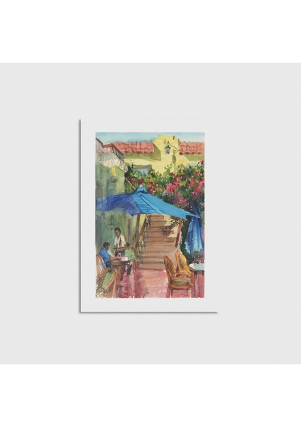 Boutique Cafe Çerçevesiz Poster Duvar Dekorasyonu