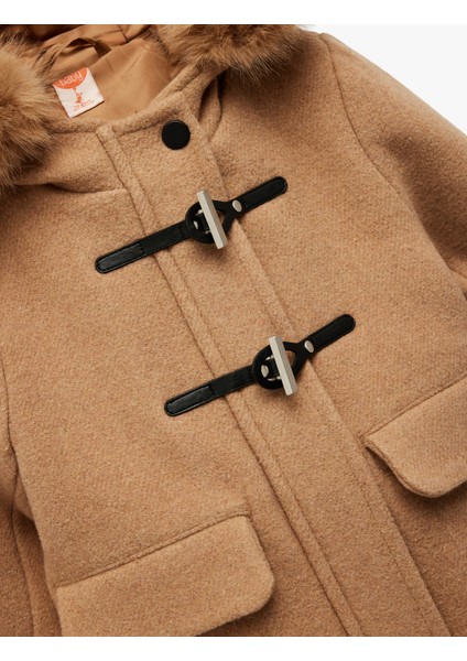 Uzun Kollu Yün Karışımlı Kapaklı Cepli Kapşonlu Kaban modelleri