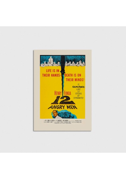Twelve Angry Man Çerçevesiz Poster Duvar Dekorasyonu