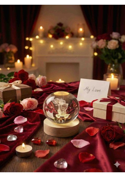 Ayıcık Tasarımlı Dekoratif Masa Lambası