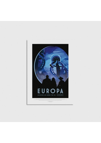 s Europa - Discover Life Under The Ice Çerçevesiz Poster Duvar Dekorasyonu