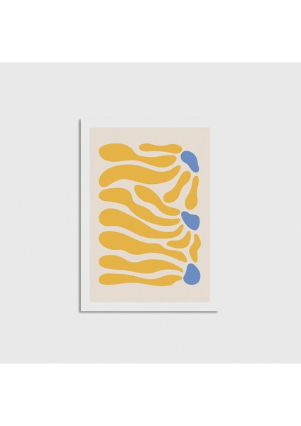 Yellow Çerçevesiz Poster Duvar Dekorasyonu