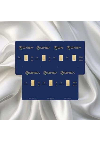 7 Adet 1 gr 24 Ayar Onsa Gram Altın