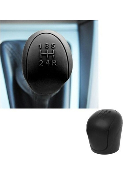 Şık Silikon Manuel Vites Topuzu Kılıfı - Siyah