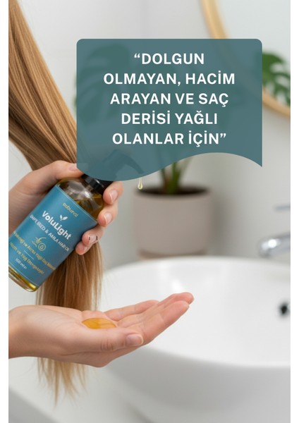 Volulight Hacim ve Yağ Dengesi 100 ml – Üzüm Çekirdeği & Amla Saç Bakım Yağı fiyatları