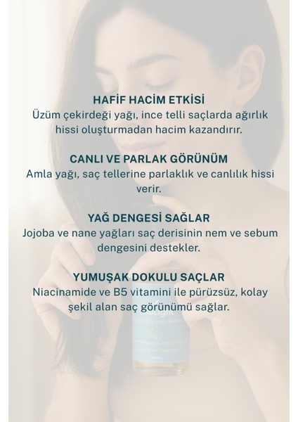 Volulight Hacim ve Yağ Dengesi 100 ml – Üzüm Çekirdeği & Amla Saç Bakım Yağı fırsatları