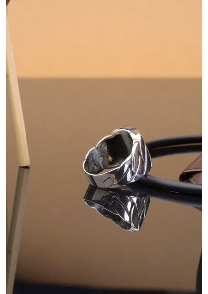 Kaplangözü Taşlı 925 Ayar Gümüş Erkek Yüzük