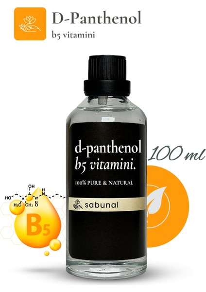 D-Panthenol (B5 Vitamini) 100 ml - Saç ve Cilt Bakım Vitamini