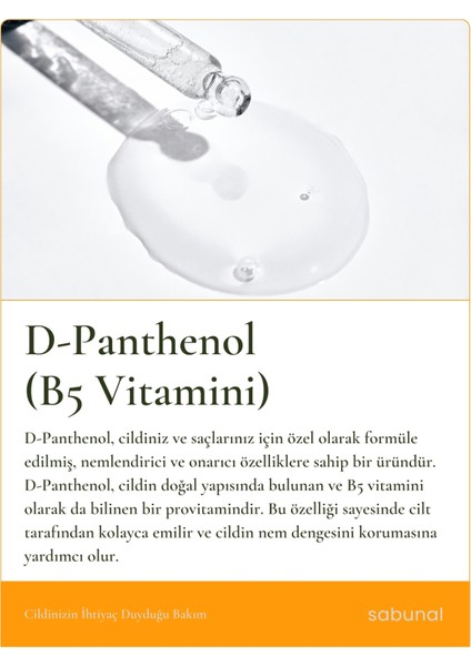 D-Panthenol (B5 Vitamini) 100 ml - Saç ve Cilt Bakım Vitamini modelleri