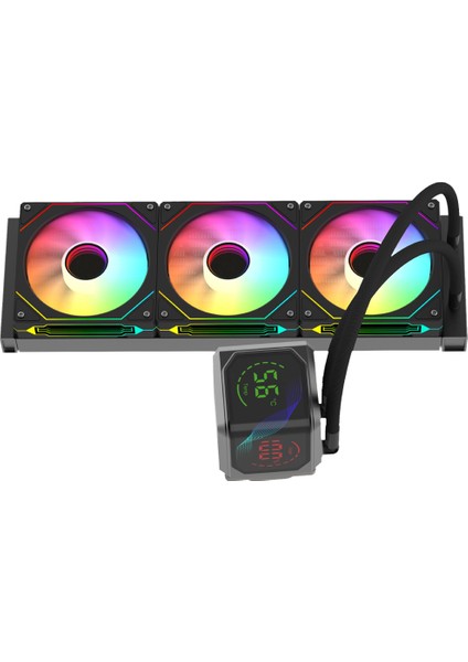 Sıght Pro 360B Argb Curved Ekran 360MM Siyah Işlemci Sıvı Soğutucu GB-LCS-SP360B modelleri