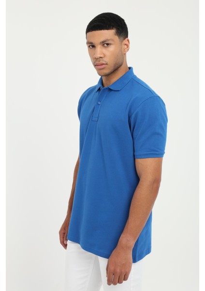 Saks Polo Yaka Pamuklu Düz Renk Slim Fit Erkek T fiyatları