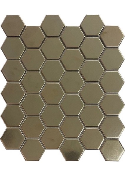Cybele 32,50X28,20 Mıdı Hexagon Porcelaın Mosaıc-Gold(20 Adet/kutu)