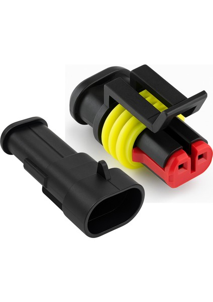 Super Seal Konnektör Takım - Erkek/dişi (2 Pin)
