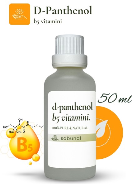 D-Panthenol (B5 Vitamini) 50 ml - Saç ve Cilt Bakım Vitamini