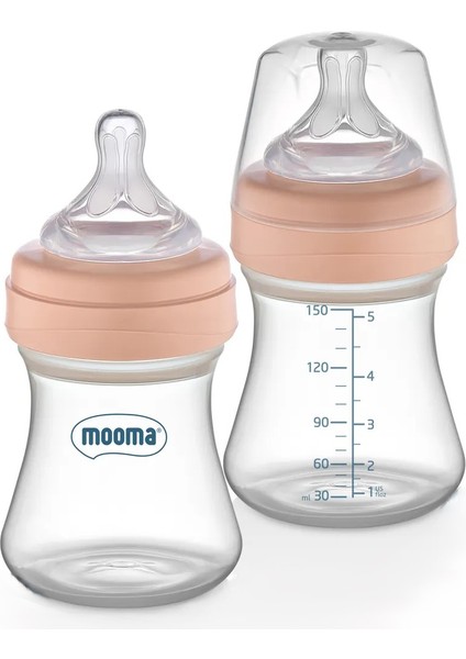 Kindy Antikolik Biberon 150ML 0-6 Ay (Yavaş Akış) Gül Kurusu