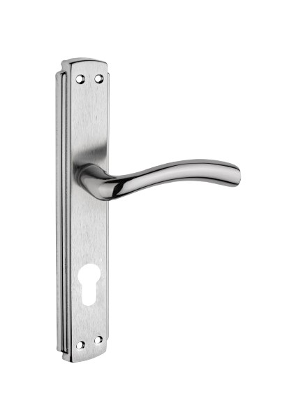 Kuğu Kol Aynalı Nikel Saten Yale Kapı Kolu