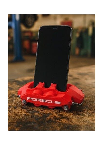 3D Baskı Porsche Fren Kaliperi Tasarımlı Telefon Standı