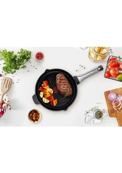 Titanyum 1x Excellence Indüksiyon Tabanlı Izgara Tava - 26 cm fırsatları
