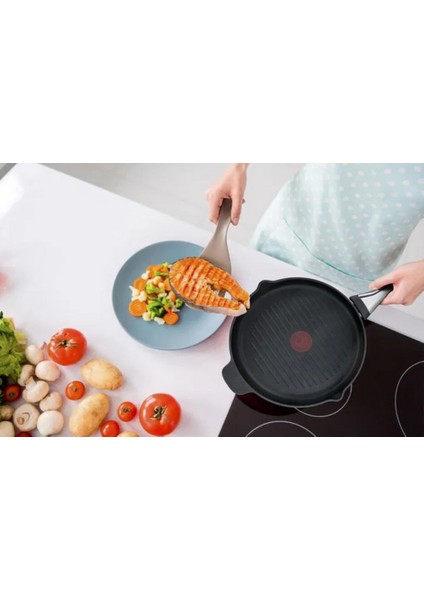Titanyum 1x Excellence Indüksiyon Tabanlı Izgara Tava - 26 cm indirimleri