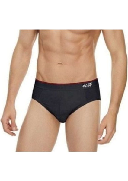 Tutku Elit 6'lı Kemerli Bel Pamuklu Penye Erkek Slip - Külot