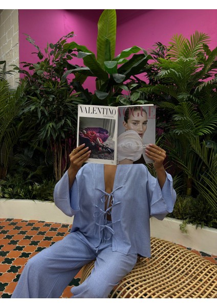 Gri Bağlama Detaylı Viskon Takım modelleri