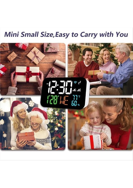 Tuya Wifi Saat Takvimi Akıllı Termometre Higometre Dijital LED Ekran Destek Wifi (Yurt Dışından) fırsatları