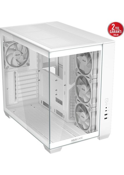 A32 Plus Panoramik Gaming Mid-Tower Pc Kasası Beyaz