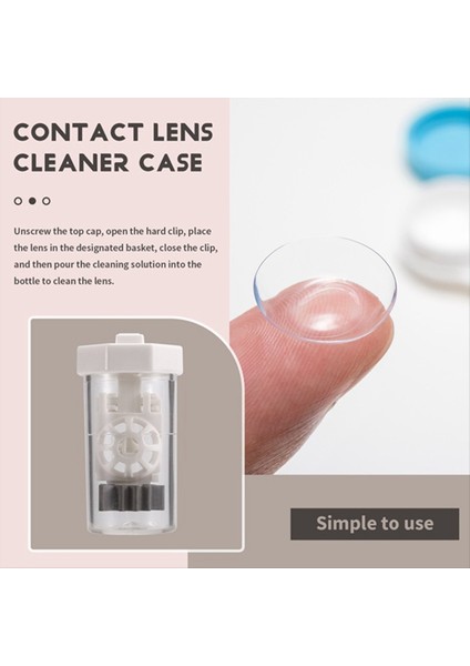 4 Adet Hidrojen Peroksit Kontakt Lens Temizleyici Kasa, Göz Ümit Lens Yıkama Makinesi, Seyahat Boyutu Havalandırılmış Evrensel (Yurt Dışından) indirimleri