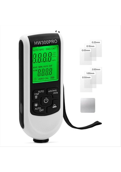 Boya Kalınlığı Gösterge Ölçer, Otomotiv Boya ve Metal Kaplama Için 1μm Hassas Kaplama Dedektörü, 0-2000ΜM Aralık (Yurt Dışından)