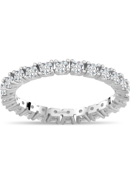 F Renk 1.10 Karat Pırlanta Tamtur Yüzük - Idl Sertifikalı